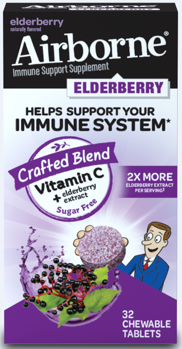 Airborne ® Elderberry & Vitamin C Chewable Tablets